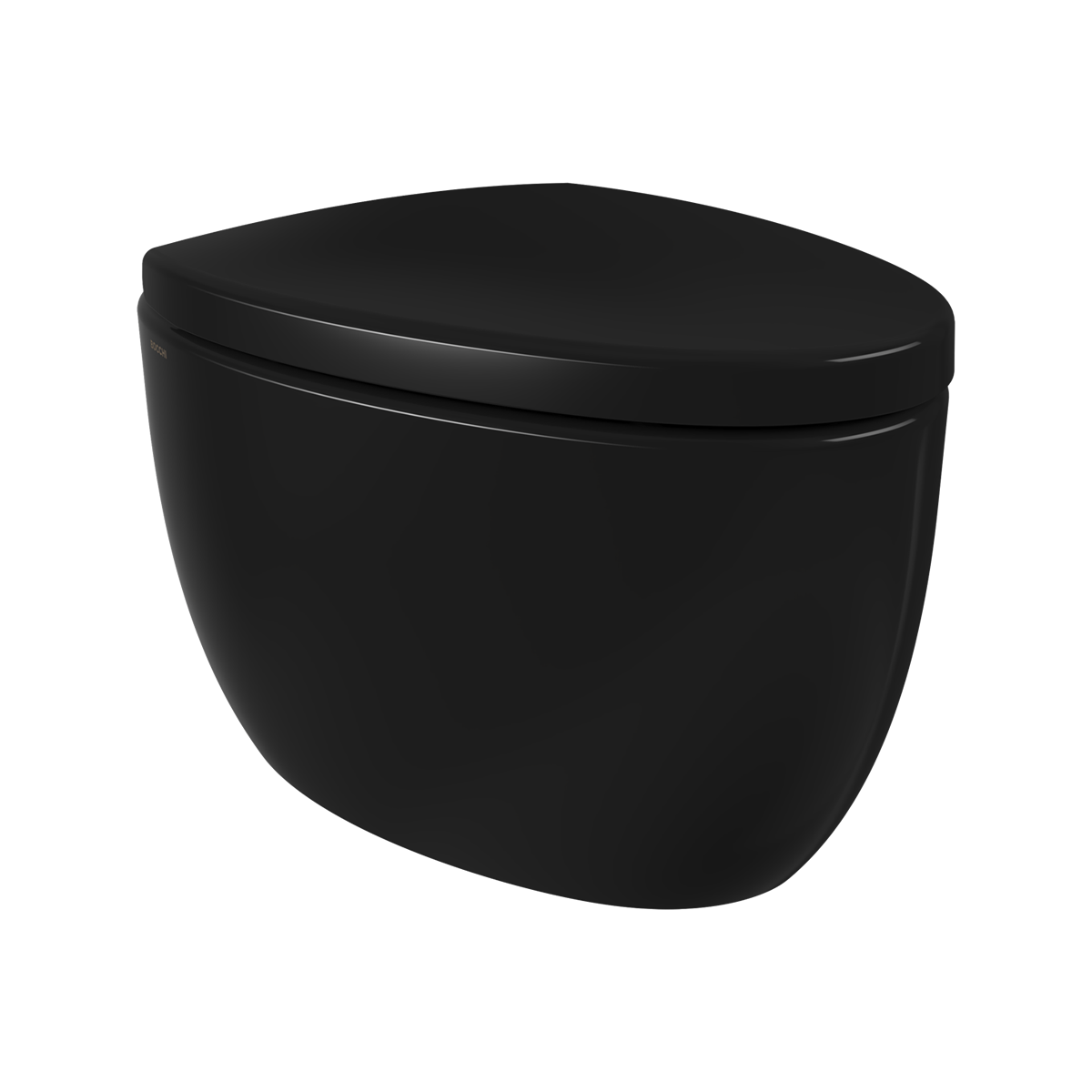 Bocchi Etna Asma Klozet Parlak Siyah 1116-005-0128 Kapak Dahil