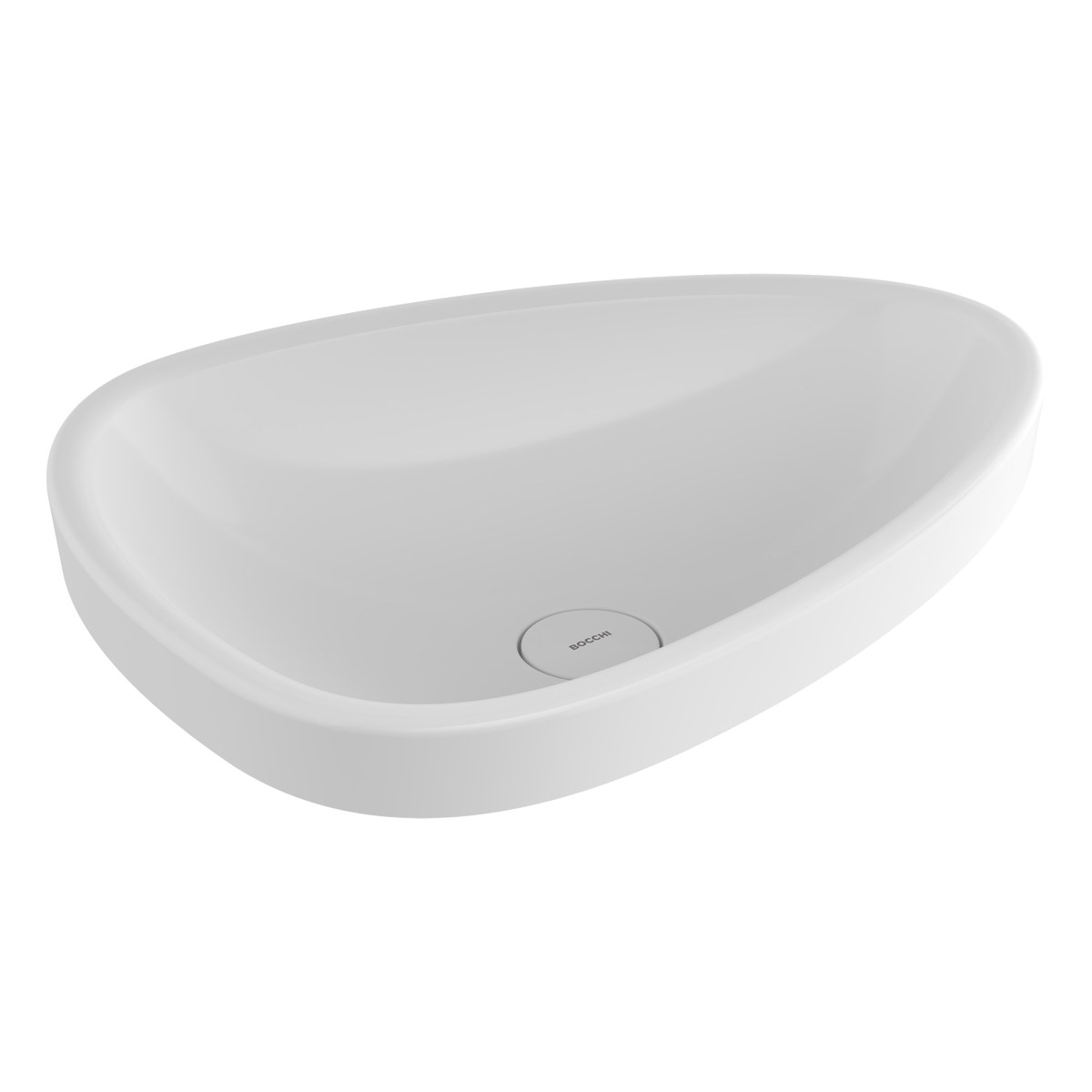 Bocchi Etna Tezgah Üstü Lavabo 58 cm Parlak Beyaz