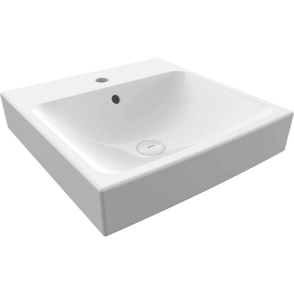 Bocchi Scala Tezgah Üstü Lavabo 48 cm Parlak Beyaz 1076-001-0126