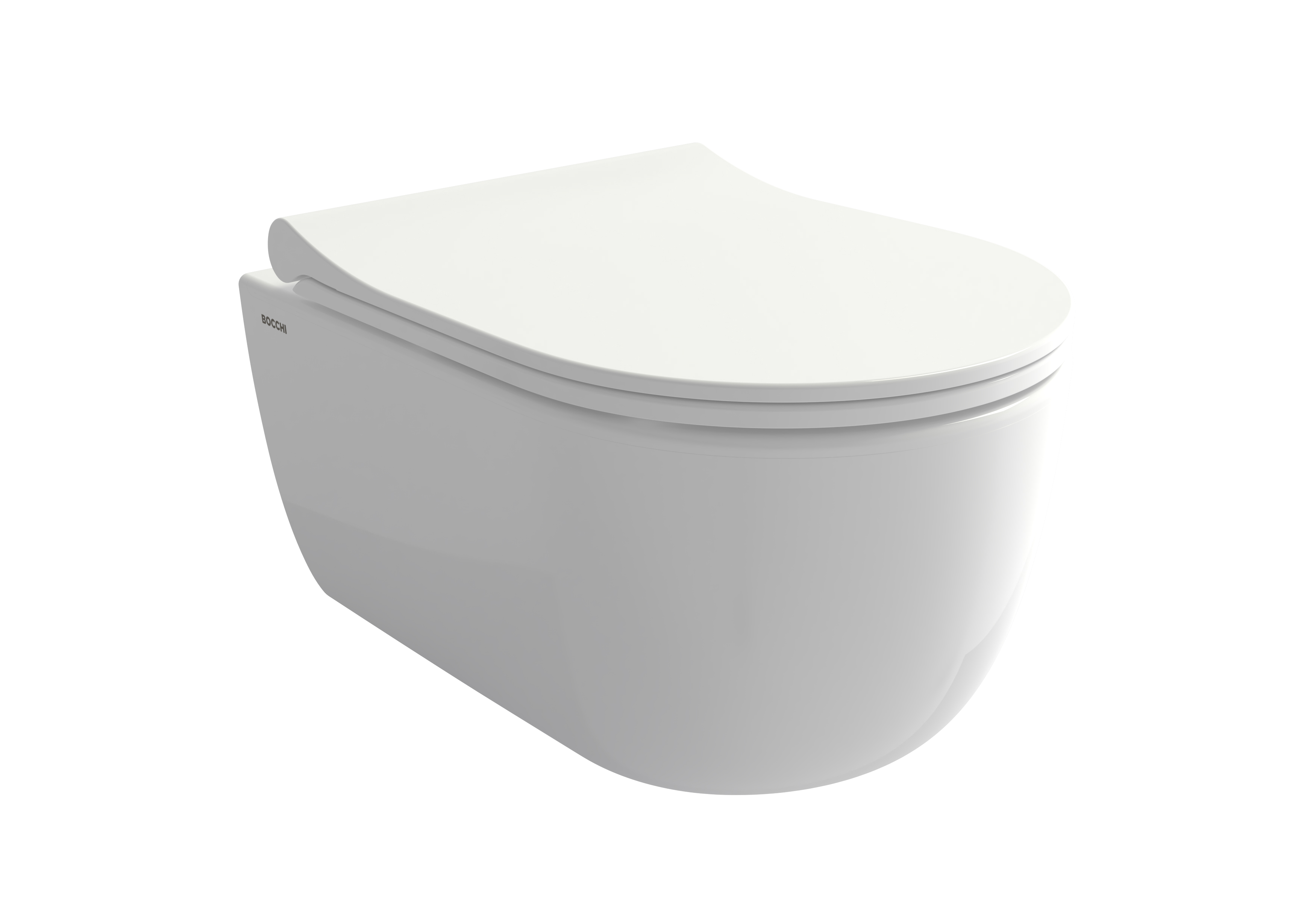 Bocchi V-Tondo Kısa Kanalsız Asma Klozet Kapak Dahil Beyaz 1417-001-0128